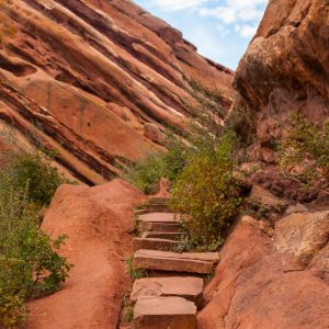 Red stairway