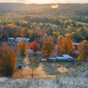 autumn morning at Shanty Creek