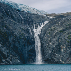 glacial waterfall
