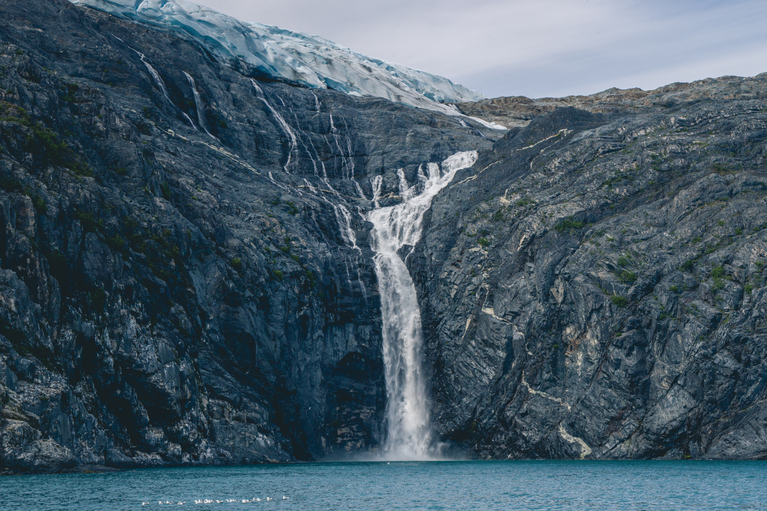 glacial waterfall